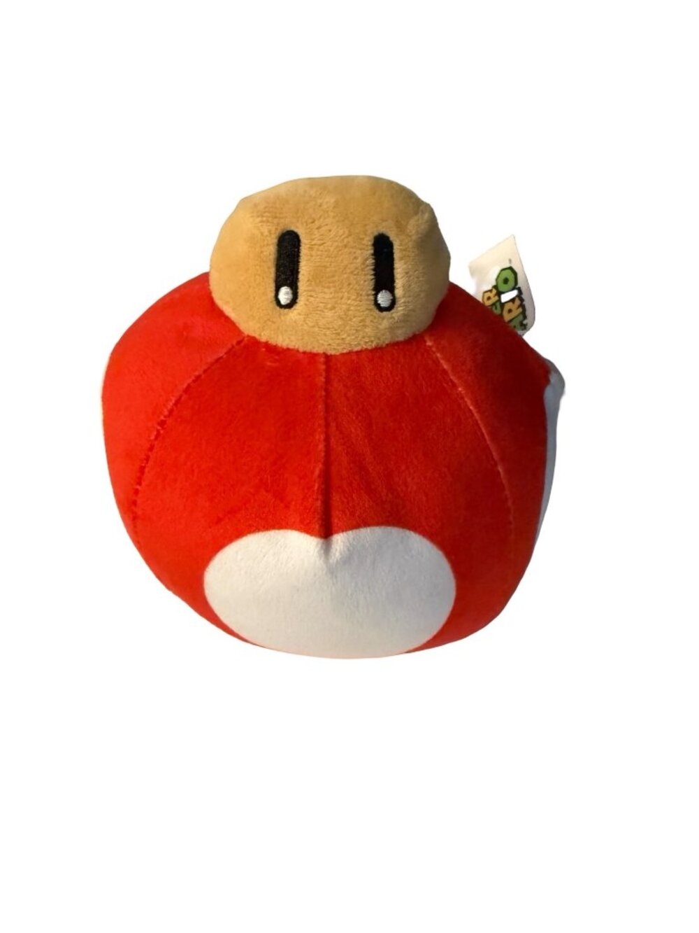 Super Mario Red Super Mushroom Plush Promotional Arcade Prize Toy 6 Inch